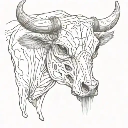 Zombie Cow Skull