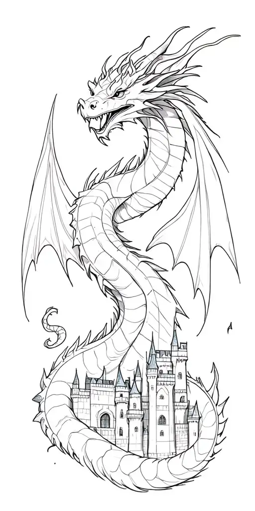 The Dragon Around The Castle