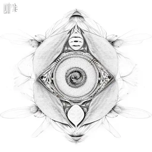 Butterfly And Moth Yin Yang Warped Twist