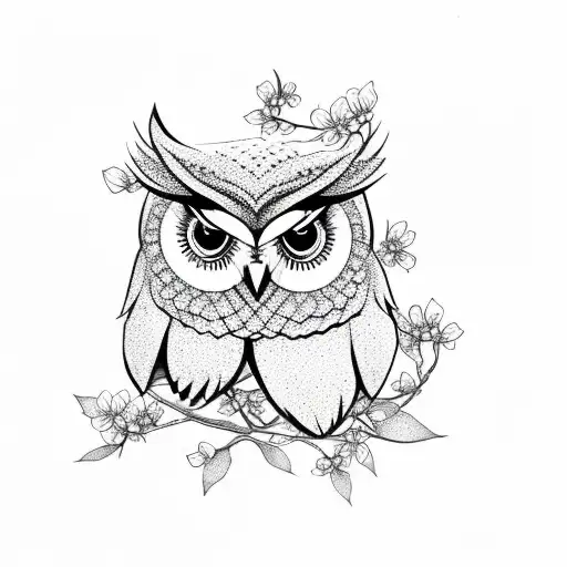 Owl Cherry Blossom