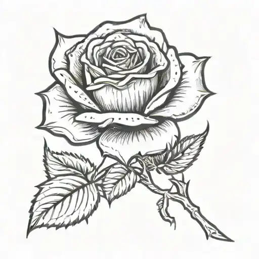 American Traditional Rose Small