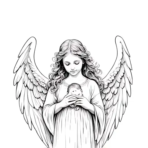 Angel Protect Baby Girl