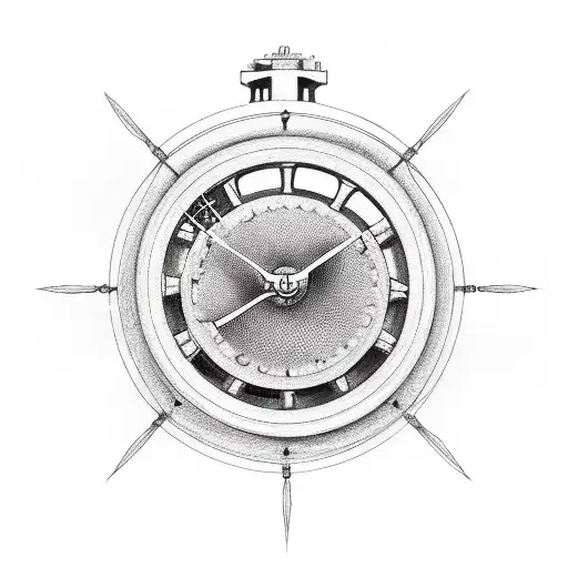 A Motorcycle Engine Designed To Look Like A Clock