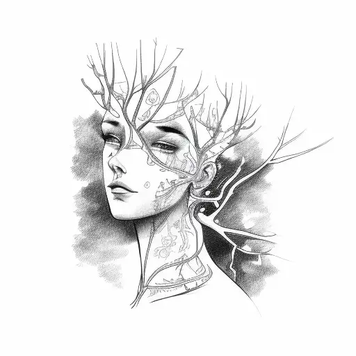 Tree Branches On Collarbone