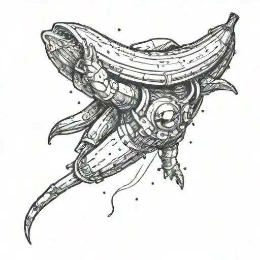 Banana Is Flying Into Space