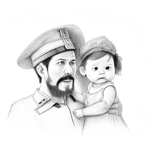 Father And Daughter Getting Cookies