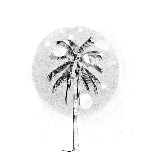 Palm Trees Music Bubbles