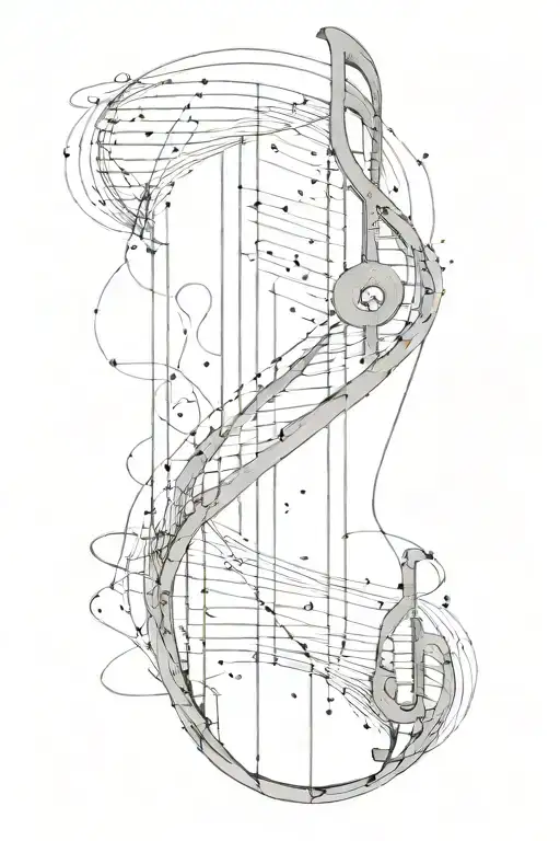 Music And Dna Double Helix