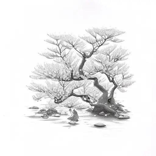 Cherry Blossom Fairy Garden