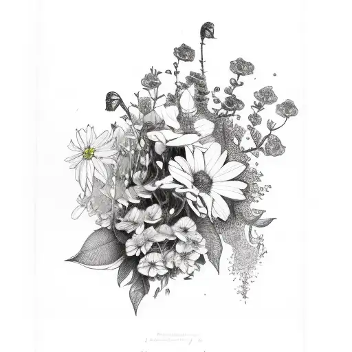 Book With Flowers And Leaves