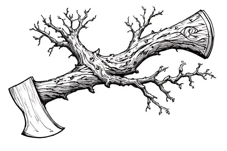Axe In Tree