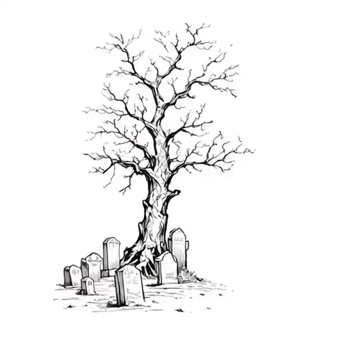 A Tree And Graves