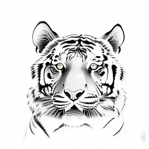 Tiger With Butterfly And Numbers 111220