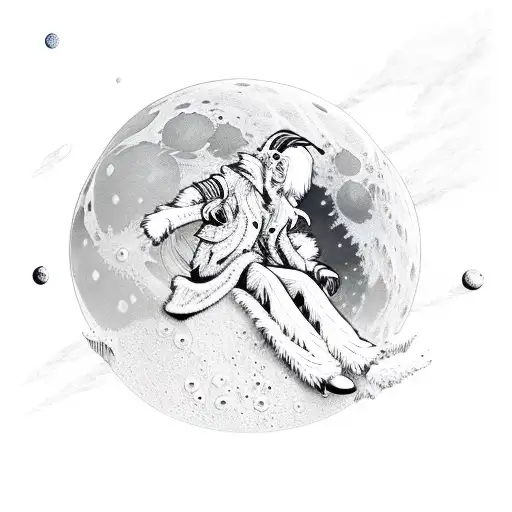 Jack Frost Sitting On The Dreamwork's Moon
