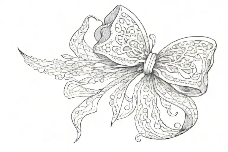 Dainty Bow With Lace