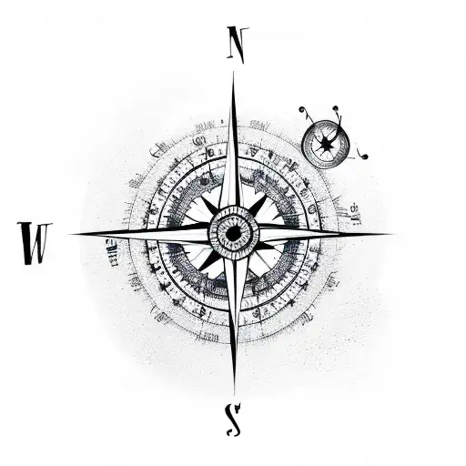 Compass With Musical Notes With Quote Explore The World Through Music