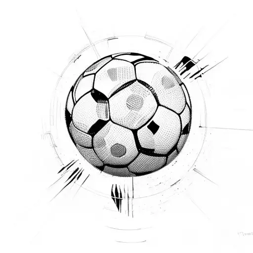 A Soccer Player Kicking A Ball That Transforms Into An Owl Mid-air