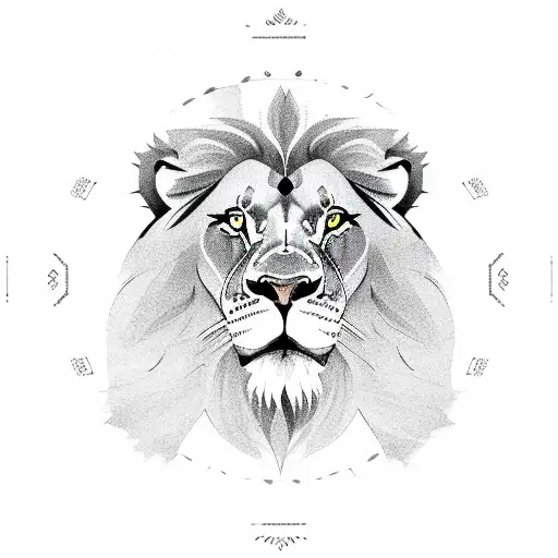 Lion Inside Circle