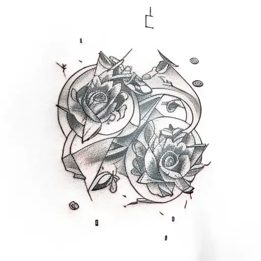 Shoulder Tattoo That Reaches Mid Bicep With Lighting And Words Chosen And Prophett