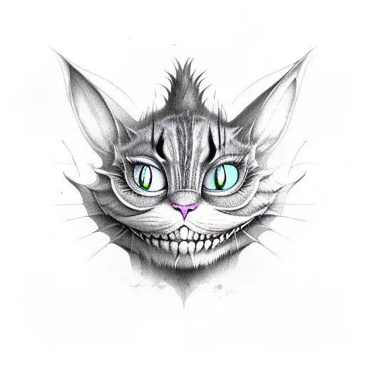 Cheshire Cat Horror Colour