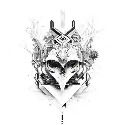 With Metalchained Body And Black Jacket