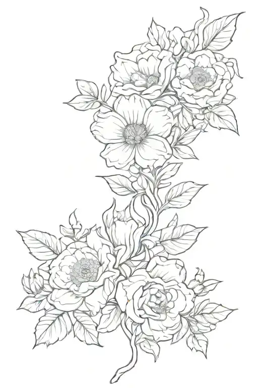 Birth Flowers Intertwined