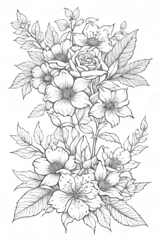 October And December Birth Flower Bouquet