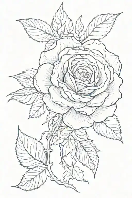 Rose And The Honeysuckle Flower