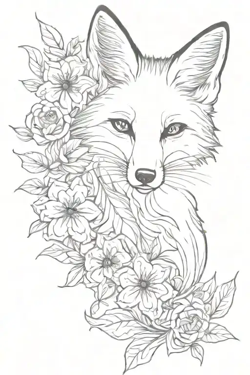 Fox Tail And Flower