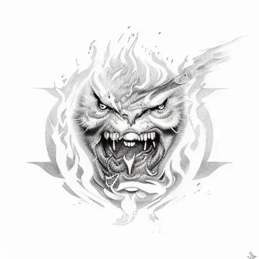 Word Loyalty With Flames