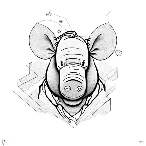 Sad Eeyore From Winnie The Pooh With Aries Zodiac Sign