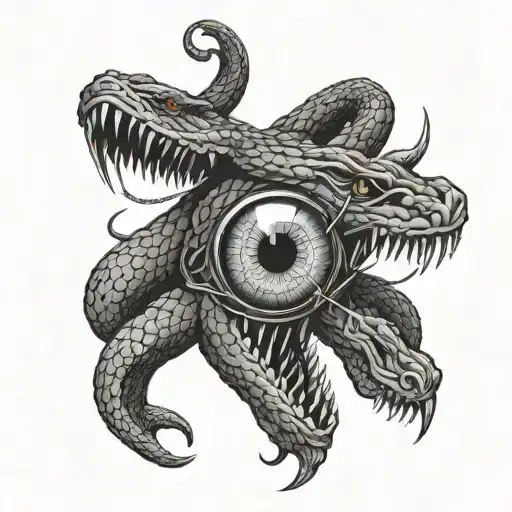 Evil Snake Eye Fighting