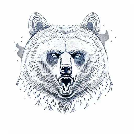 Field Forest Mountains Bear Eagle