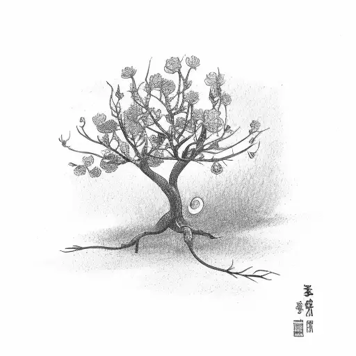 Tree Branch With Flower