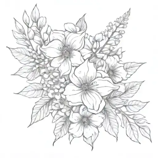 Birth Flower Bouquet