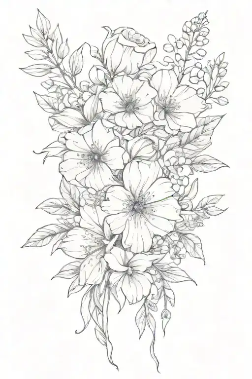 Birth Flower Bouquet