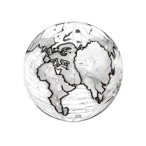 A Map Of The World With A Winding Road Representing The Journey Of Life