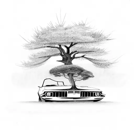 Car With Tree