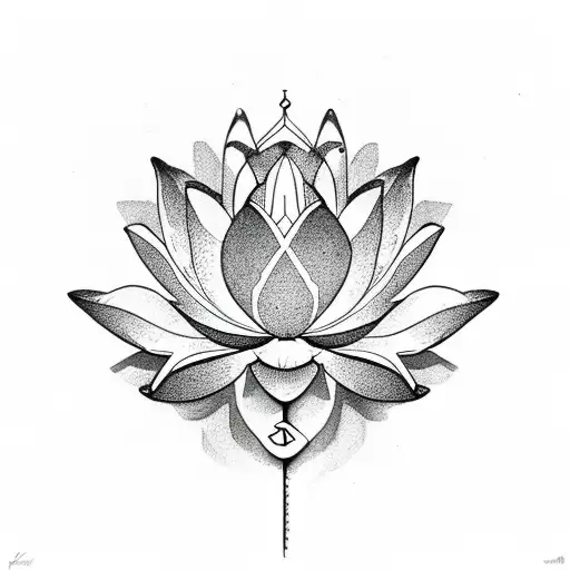 Lotus With Cross