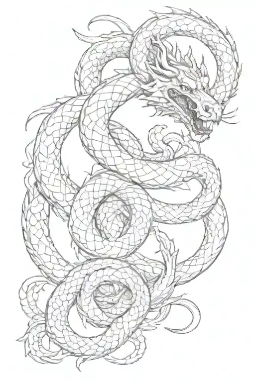 Snake And Dragon Wrapped