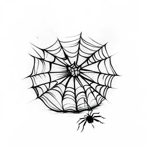 Halloween Jack O Lantern With Spider Web