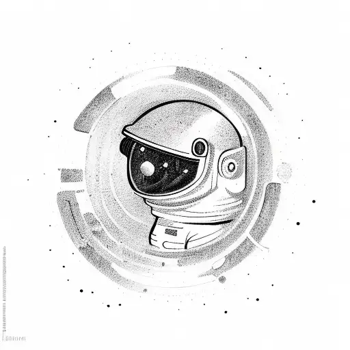 Astronaut Floating Trough The Universe Chilli G