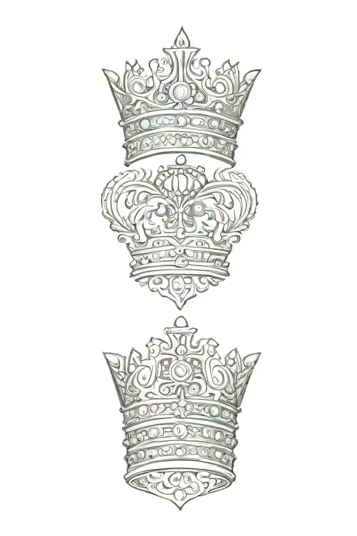 Queens Crown P L D Letters