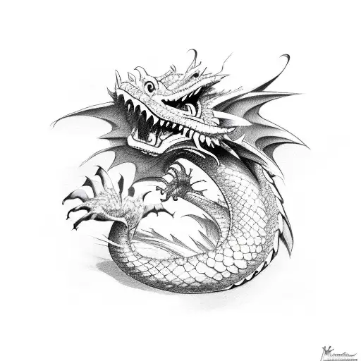 Dragon Around The Biceps