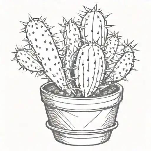 Cactus With Pot Leaves
