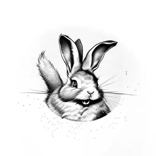 Cartoon Evil Rabbit