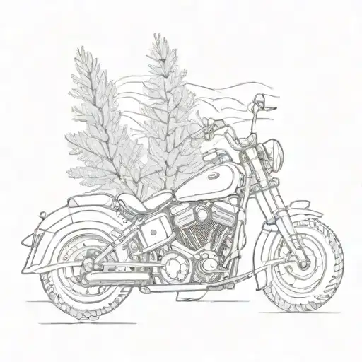 Arves Needles And Mountain Fir Snail Motorcycle