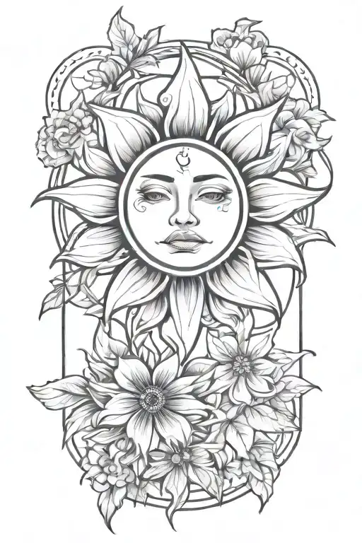 Sun And Flower