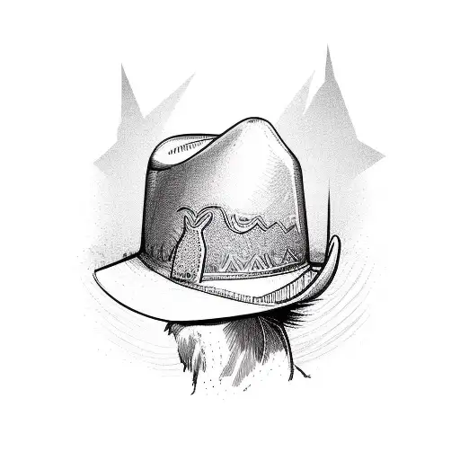 Chicken Wearing A Cowboy Hat