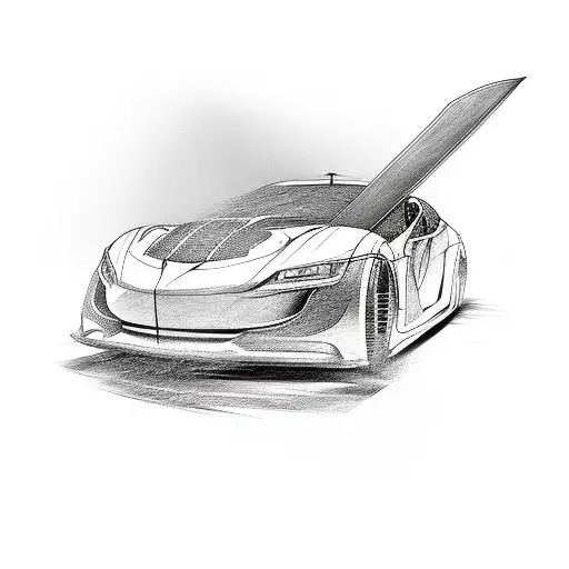 Car Drifting In A Kitchen Knife